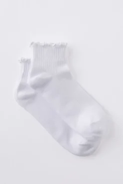 The Perfect Pair Frill Rib Ankle 2Pk