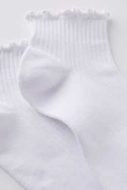 The Perfect Pair Frill Rib Ankle 2Pk