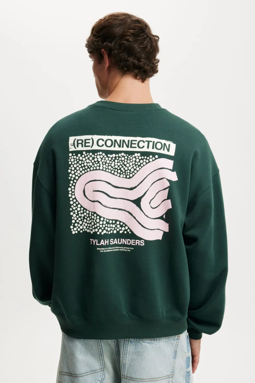 Tylah Saunders Box Fit Crew Sweater