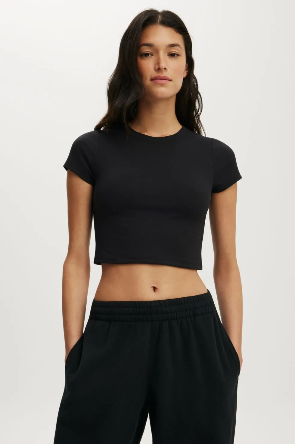 Ultra Soft Cropped Fitted Tshirt