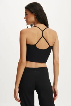 Ultra Soft Cropped Twist Back Tank