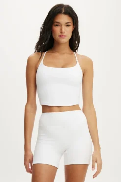 Ultra Soft Cropped Twist Back Tank