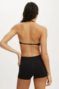 Ultra Soft Halter Open Back Crop
