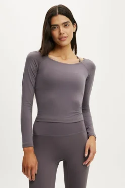 Ultra Soft Off Shoulder Longsleeve