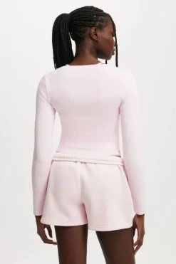 Ultra Soft Plunge Front Long Sleeve