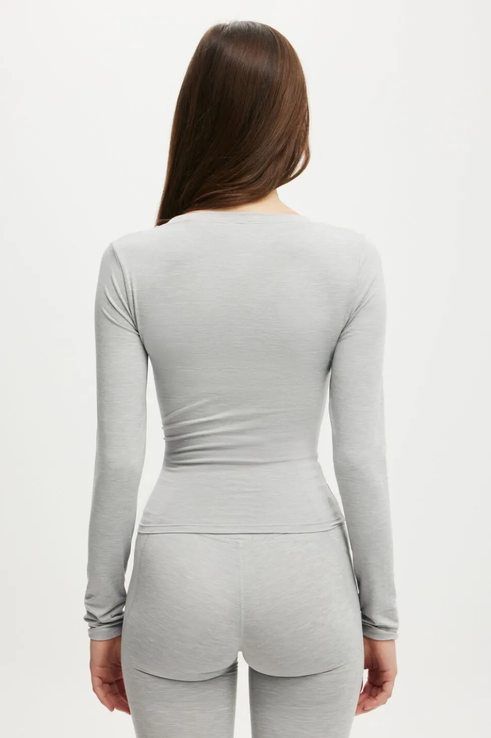 Ultra Soft Plunge Front Long Sleeve