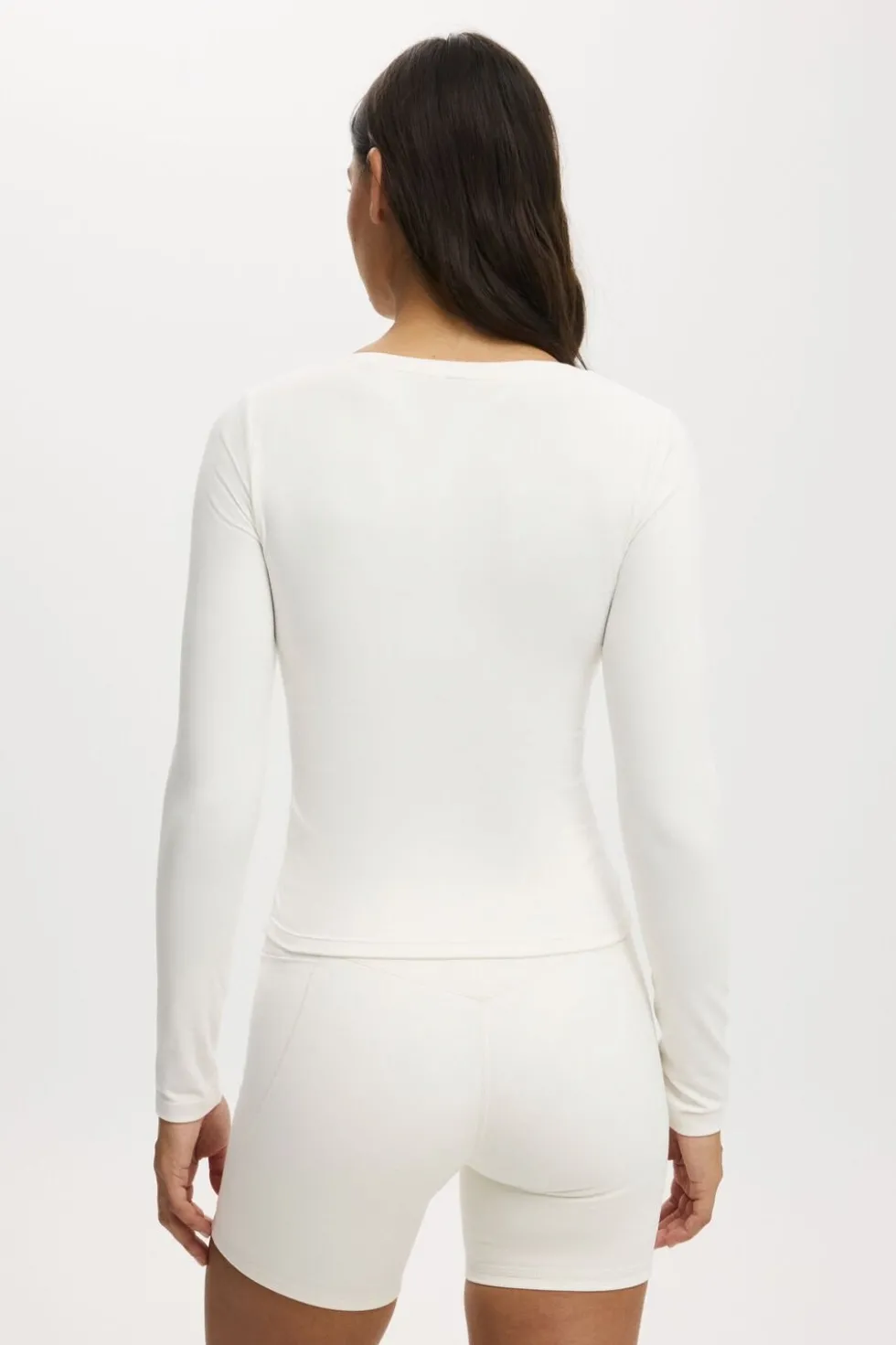 Ultra Soft Plunge Front Long Sleeve