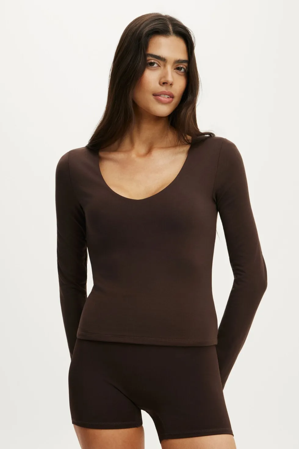 Ultra Soft Scoop Neck Long Sleeve