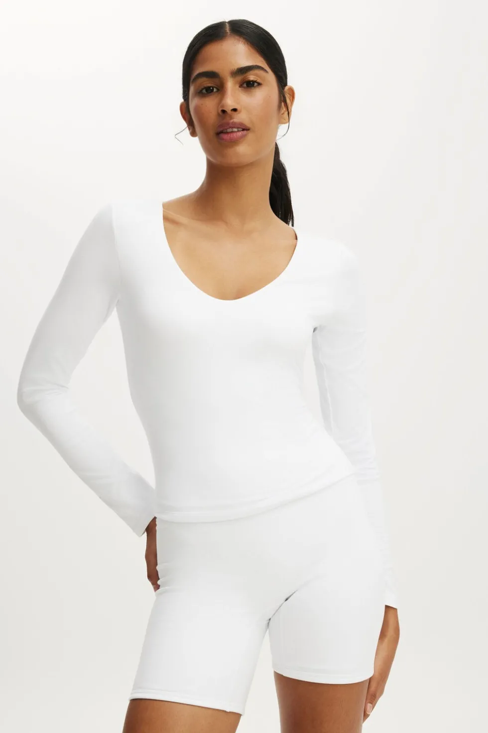Ultra Soft Scoop Neck Long Sleeve