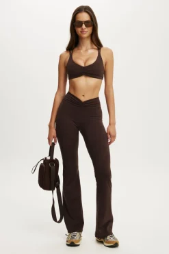 Ultra Soft Scrunch Front Strappy Crop