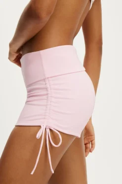 Ultra Soft Tie Side Roll Over Micro Short