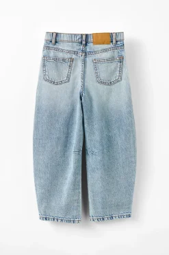 Unisex Barrel Leg Denim Jean