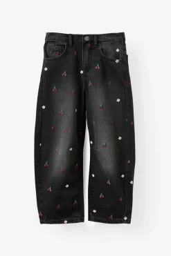 Unisex Barrel Leg Denim Jean