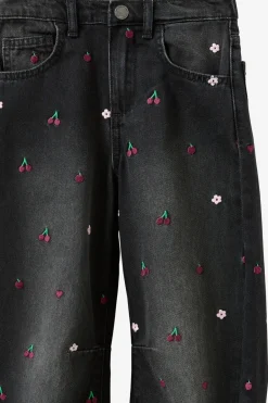 Unisex Barrel Leg Denim Jean
