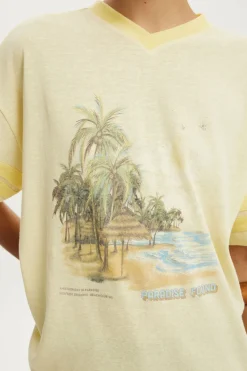 V Neck Vacay Graphic Tee