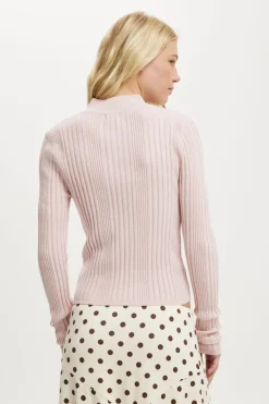 Variegated Rib Zip Through