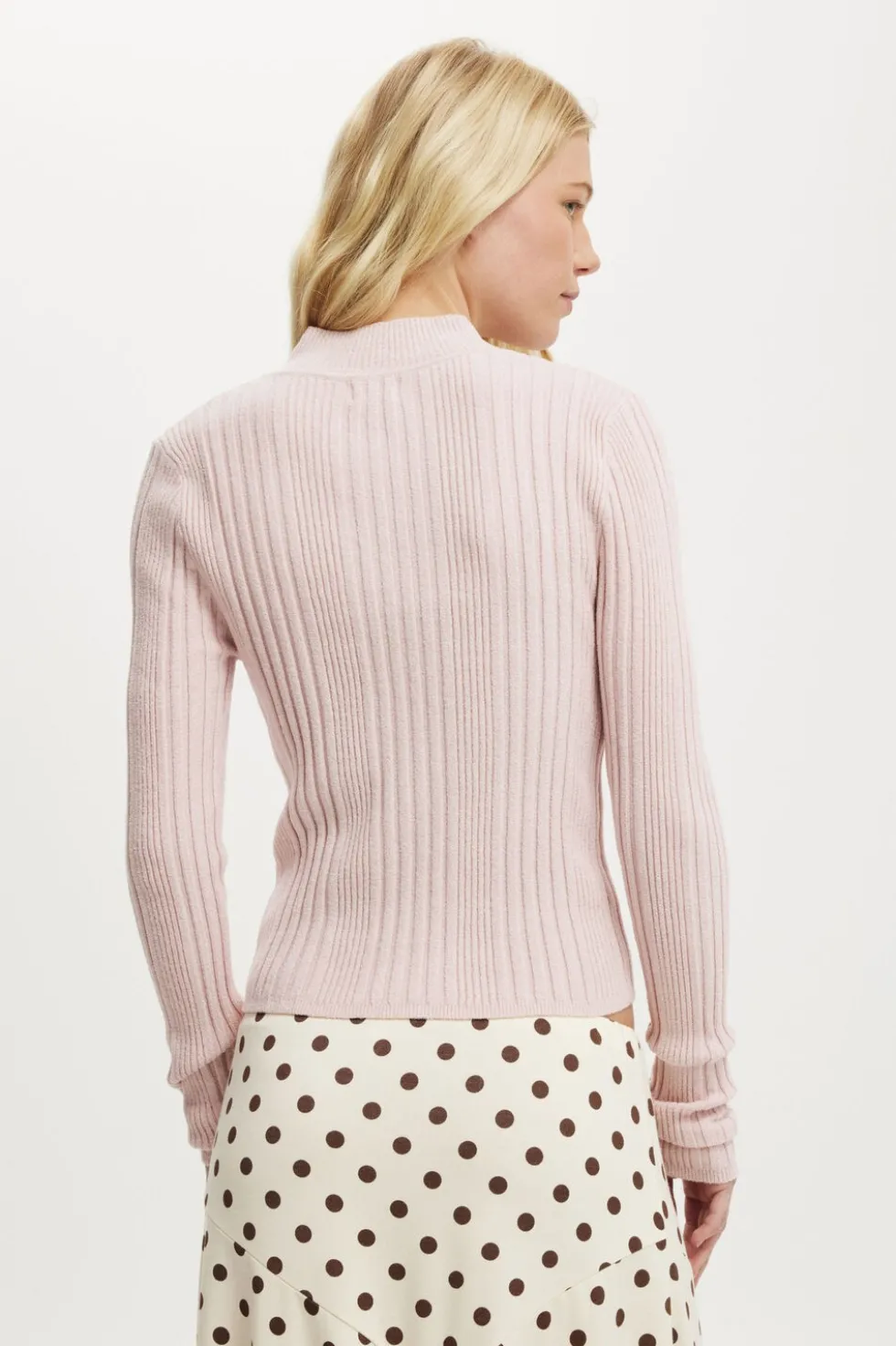Variegated Rib Zip Through