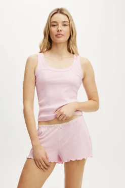 Waffle Baby Lock Hem Short
