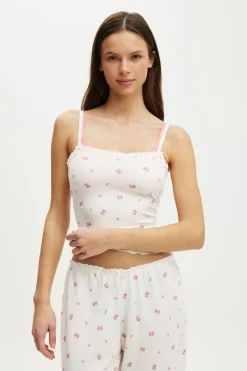 Waffle Baby Lock Square Neck Cami