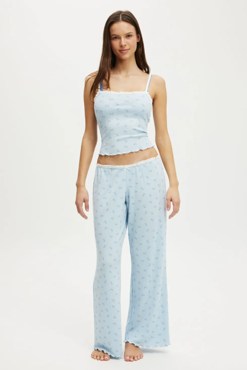 Waffle Baby Lock Square Neck Cami