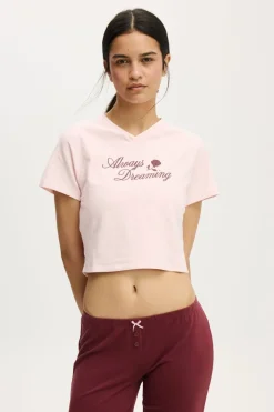 Yale Soft V Neck Sleep Tee