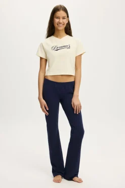 Yale Soft V Neck Sleep Tee